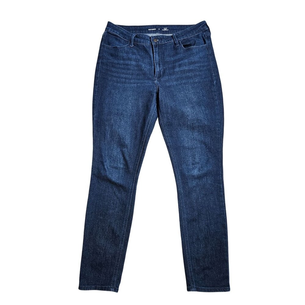 Old Navy High Rise WOW Super Skinny Women Size 12 Dark Wash